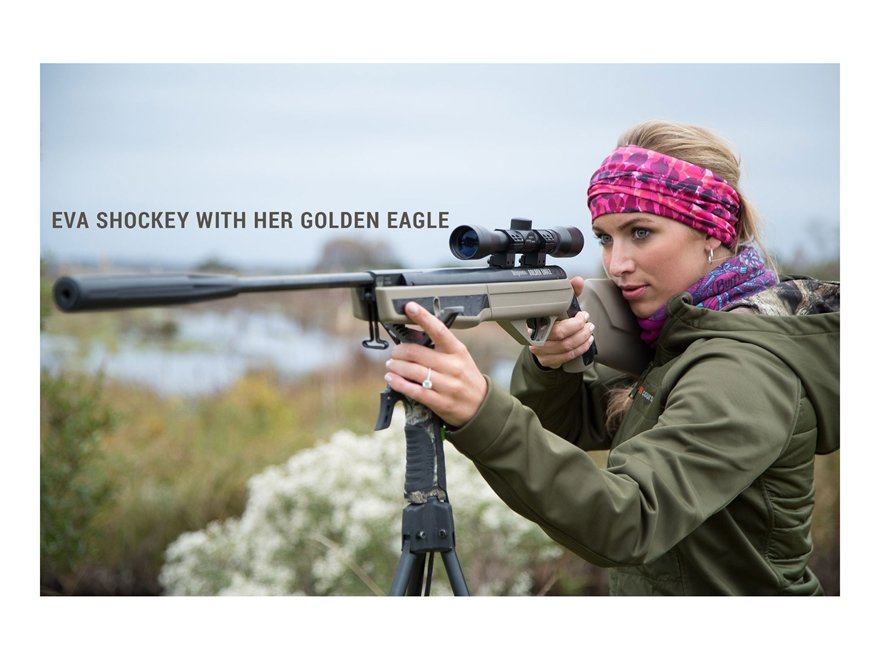 Benjamin BSSNP27TX Eva Shockey Golden Eagle Nitro Piston 2 Hunting Air Rifle with 4x32 Scope air gun